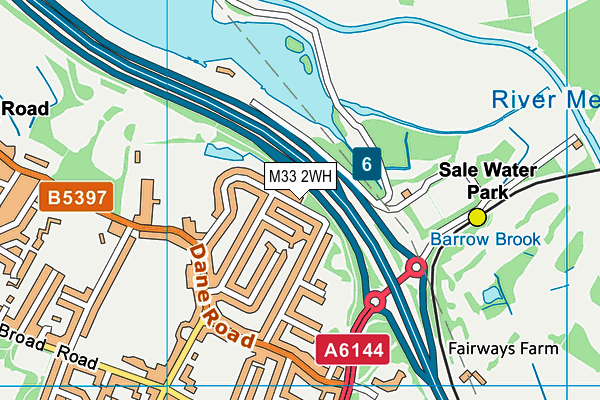 M33 2WH map - OS VectorMap District (Ordnance Survey)