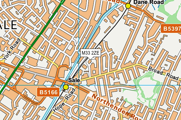 M33 2ZE map - OS VectorMap District (Ordnance Survey)