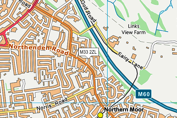 M33 2ZL map - OS VectorMap District (Ordnance Survey)