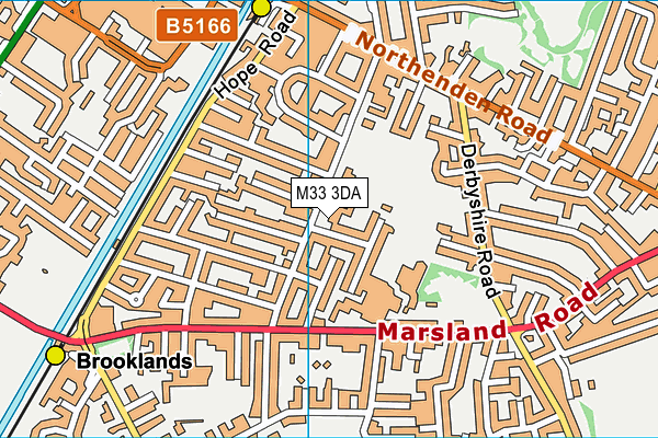 M33 3DA map - OS VectorMap District (Ordnance Survey)