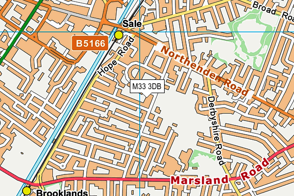 M33 3DB map - OS VectorMap District (Ordnance Survey)