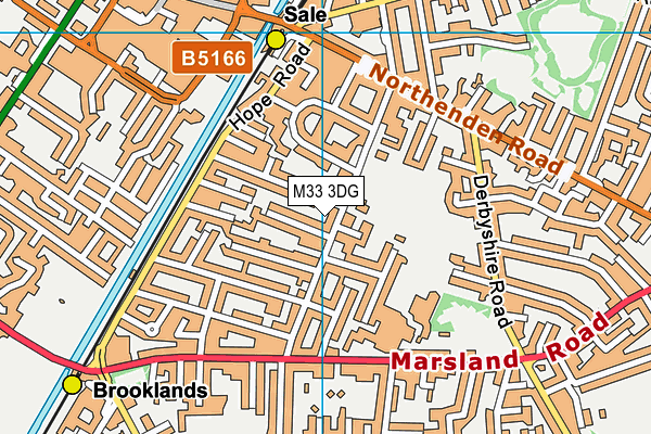 M33 3DG map - OS VectorMap District (Ordnance Survey)