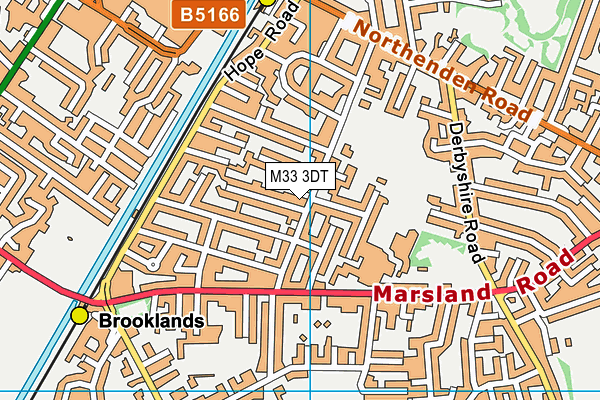 M33 3DT map - OS VectorMap District (Ordnance Survey)