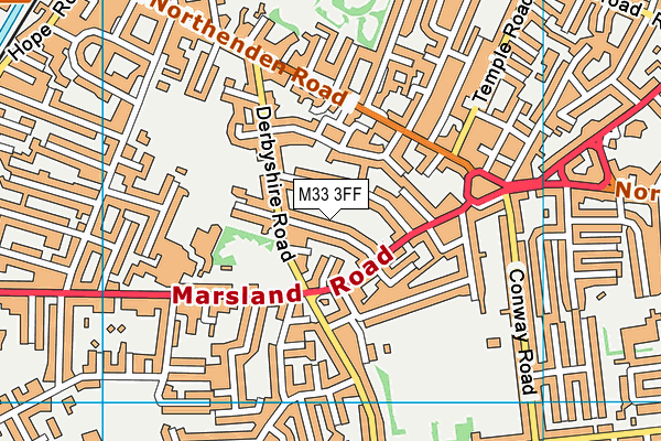M33 3FF map - OS VectorMap District (Ordnance Survey)