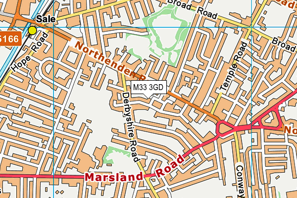 M33 3GD map - OS VectorMap District (Ordnance Survey)