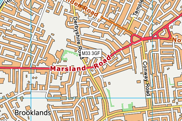 M33 3GF map - OS VectorMap District (Ordnance Survey)