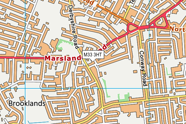 M33 3HT map - OS VectorMap District (Ordnance Survey)