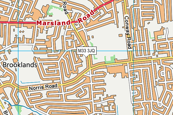 M33 3JQ map - OS VectorMap District (Ordnance Survey)