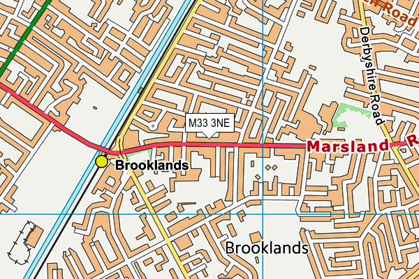M33 3NE map - OS VectorMap District (Ordnance Survey)