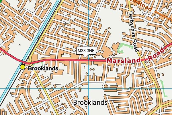 M33 3NF map - OS VectorMap District (Ordnance Survey)