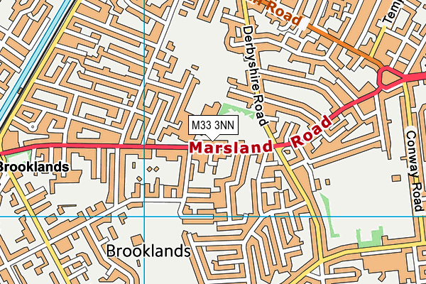 M33 3NN map - OS VectorMap District (Ordnance Survey)