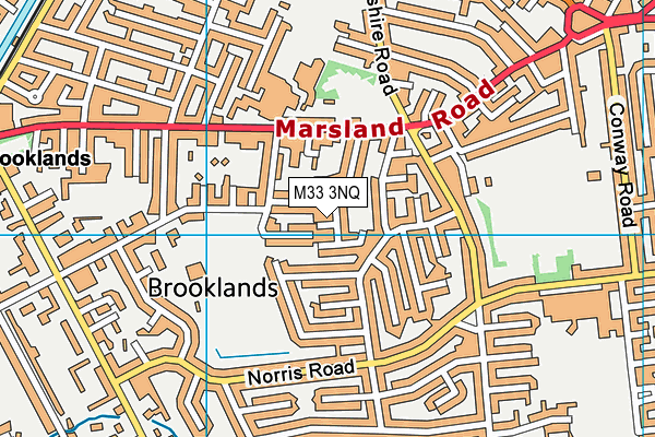 M33 3NQ map - OS VectorMap District (Ordnance Survey)