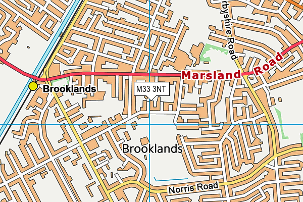M33 3NT map - OS VectorMap District (Ordnance Survey)
