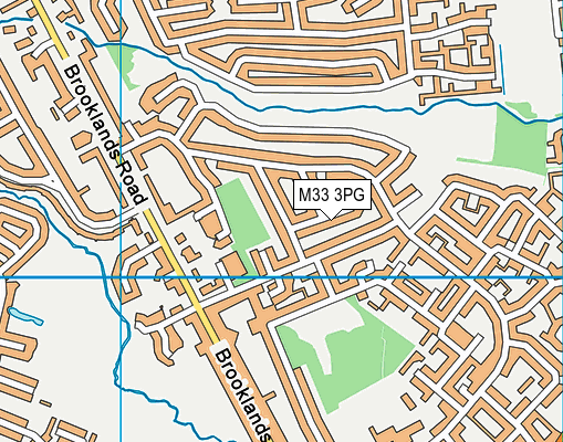 M33 3PG map - OS VectorMap District (Ordnance Survey)
