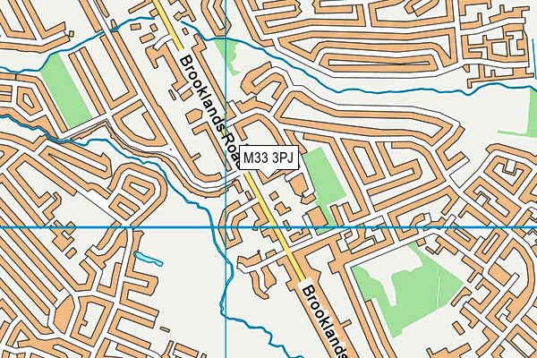 M33 3PJ map - OS VectorMap District (Ordnance Survey)
