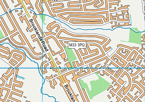 M33 3PQ map - OS VectorMap District (Ordnance Survey)