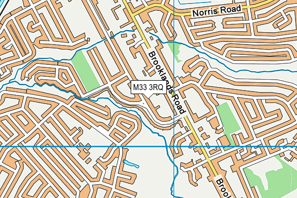 M33 3RQ map - OS VectorMap District (Ordnance Survey)