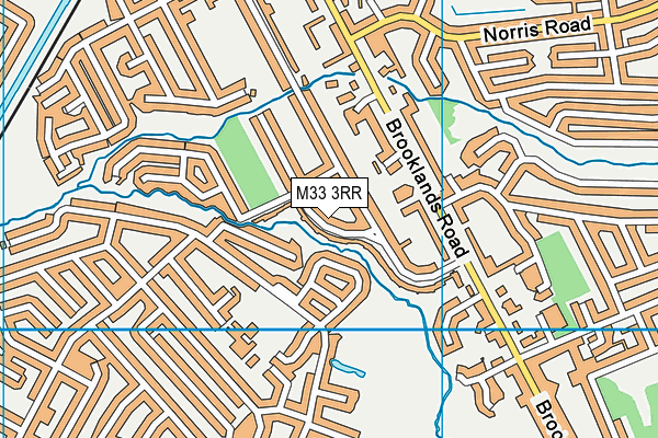 M33 3RR map - OS VectorMap District (Ordnance Survey)
