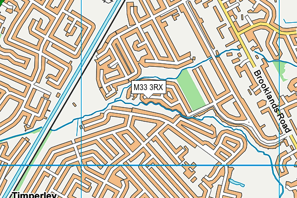 M33 3RX map - OS VectorMap District (Ordnance Survey)