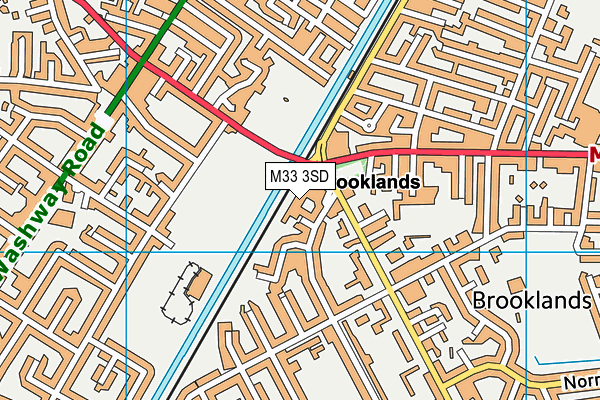 M33 3SD map - OS VectorMap District (Ordnance Survey)