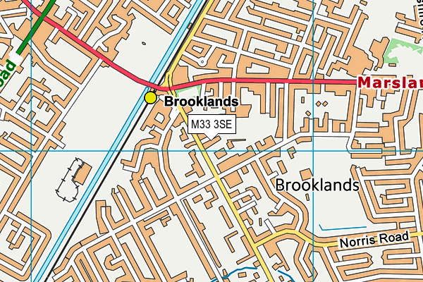 M33 3SE map - OS VectorMap District (Ordnance Survey)