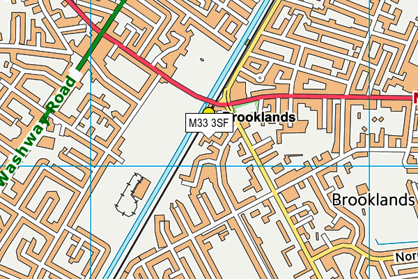 M33 3SF map - OS VectorMap District (Ordnance Survey)