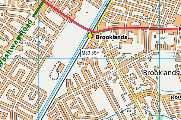 M33 3SH map - OS VectorMap District (Ordnance Survey)