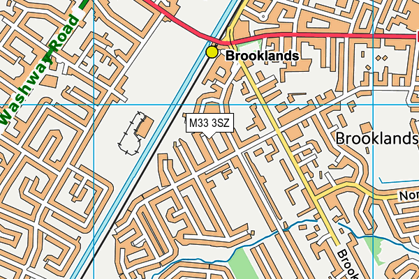 M33 3SZ map - OS VectorMap District (Ordnance Survey)