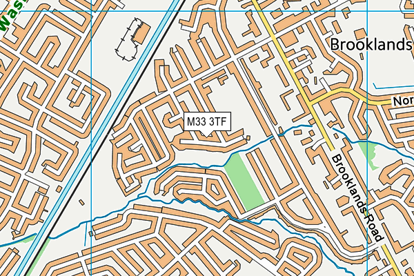 M33 3TF map - OS VectorMap District (Ordnance Survey)