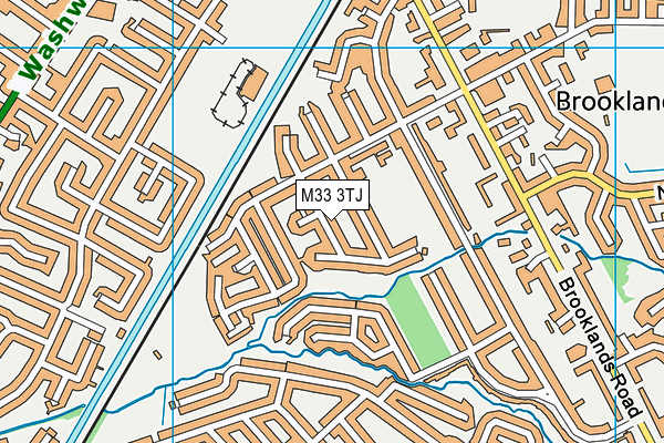 M33 3TJ map - OS VectorMap District (Ordnance Survey)