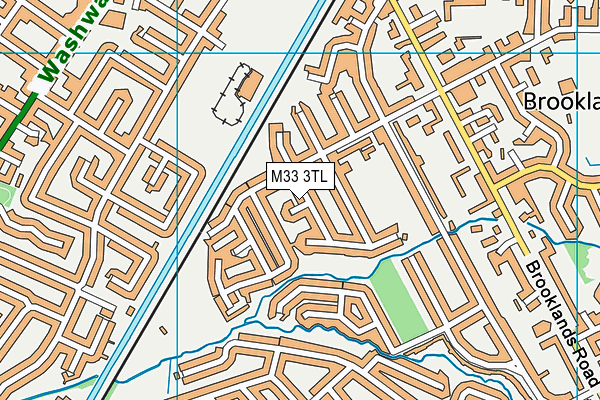 M33 3TL map - OS VectorMap District (Ordnance Survey)