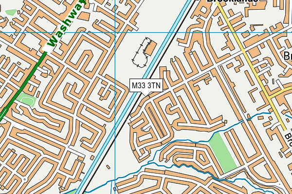 M33 3TN map - OS VectorMap District (Ordnance Survey)