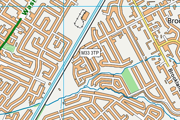 M33 3TP map - OS VectorMap District (Ordnance Survey)