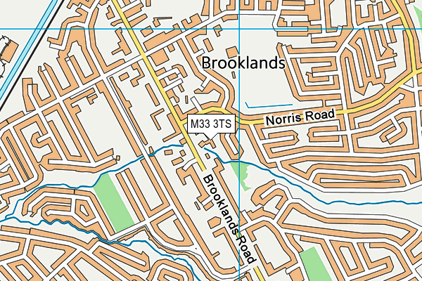 M33 3TS map - OS VectorMap District (Ordnance Survey)