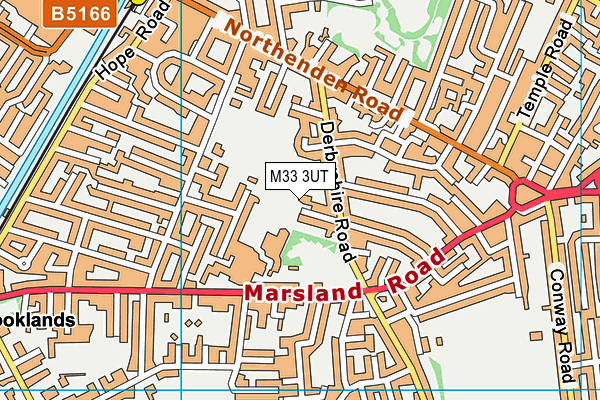 M33 3UT map - OS VectorMap District (Ordnance Survey)