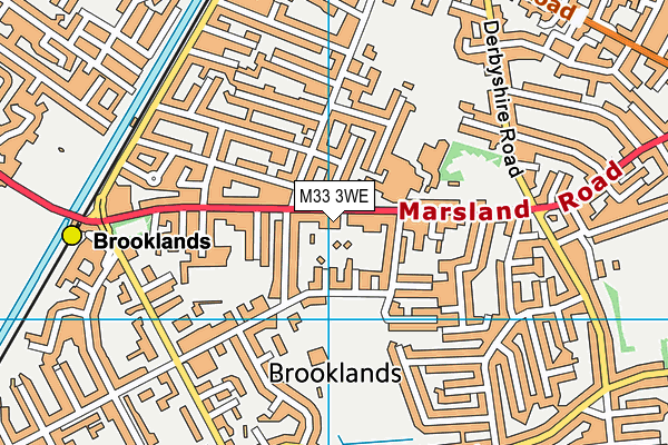 M33 3WE map - OS VectorMap District (Ordnance Survey)