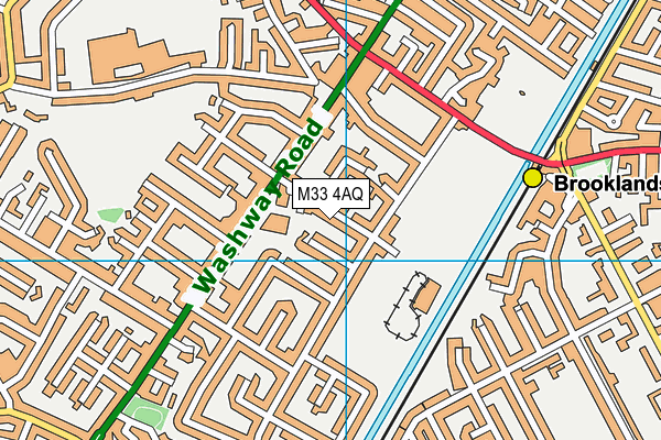 M33 4AQ map - OS VectorMap District (Ordnance Survey)