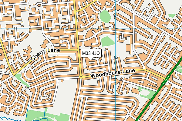 M33 4JQ map - OS VectorMap District (Ordnance Survey)