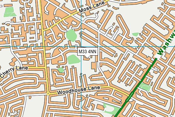 M33 4NN map - OS VectorMap District (Ordnance Survey)