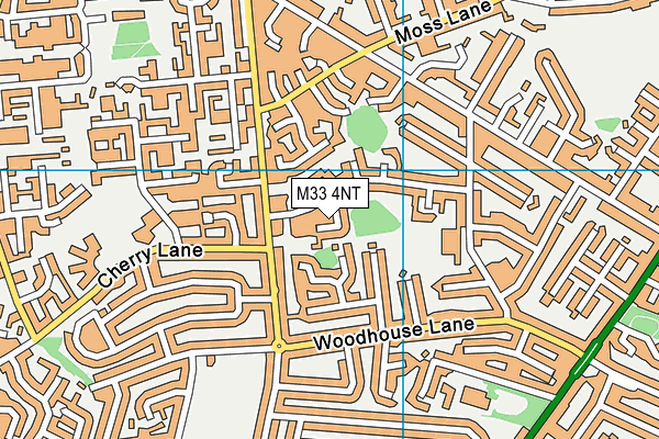 M33 4NT map - OS VectorMap District (Ordnance Survey)