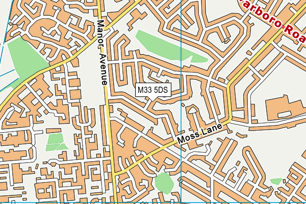 M33 5DS map - OS VectorMap District (Ordnance Survey)