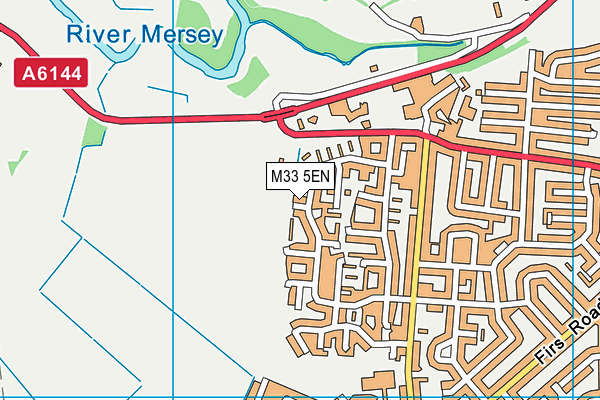 M33 5EN map - OS VectorMap District (Ordnance Survey)