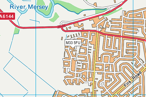 M33 5FU map - OS VectorMap District (Ordnance Survey)