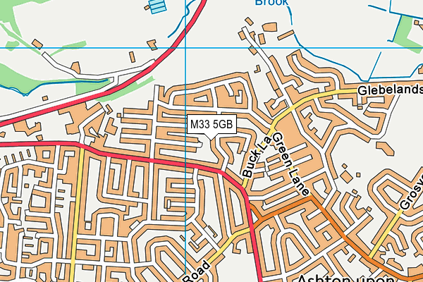M33 5GB map - OS VectorMap District (Ordnance Survey)