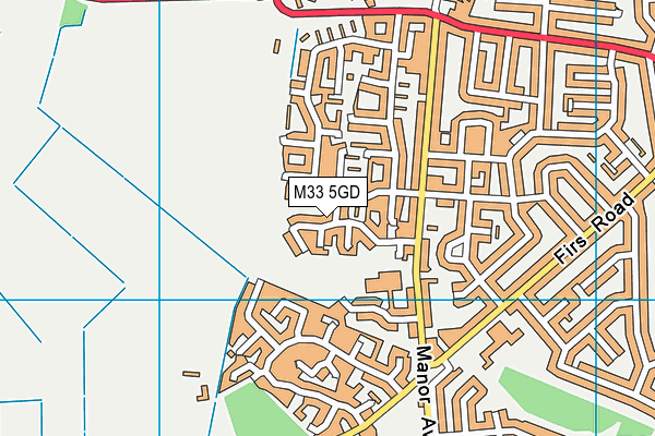 M33 5GD map - OS VectorMap District (Ordnance Survey)