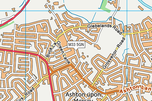 M33 5GN map - OS VectorMap District (Ordnance Survey)