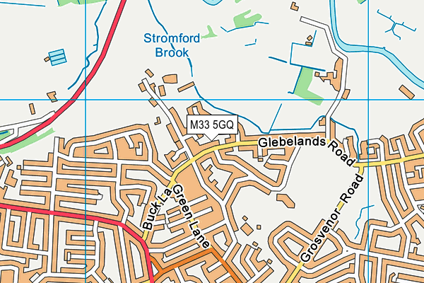 M33 5GQ map - OS VectorMap District (Ordnance Survey)