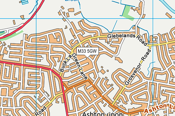M33 5GW map - OS VectorMap District (Ordnance Survey)