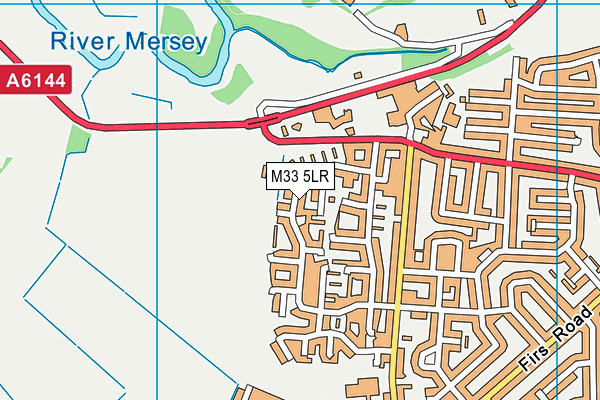 M33 5LR map - OS VectorMap District (Ordnance Survey)