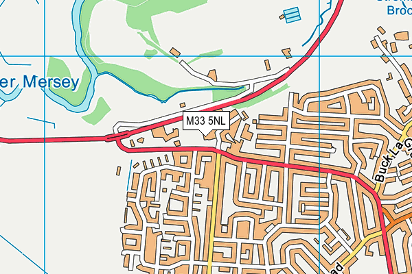 M33 5NL map - OS VectorMap District (Ordnance Survey)